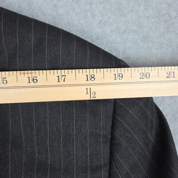 Hart Schaffner Marx Mens 42L Pinstripe Suit Jacket Made in USA Sport Coat Blazer - Picture 10 of 12